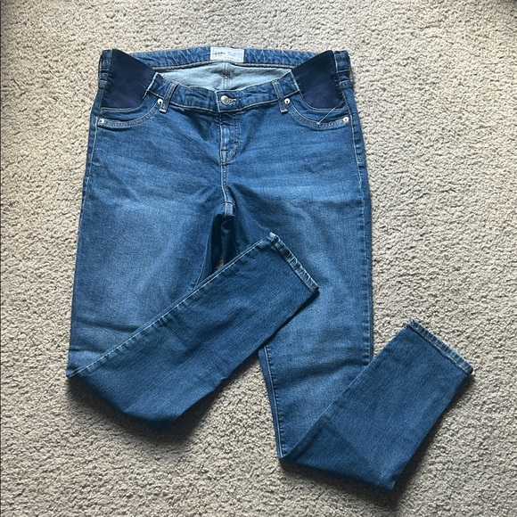 GAP Women's Maternity Denim Blue Jeggings - Picture 1 of 7
